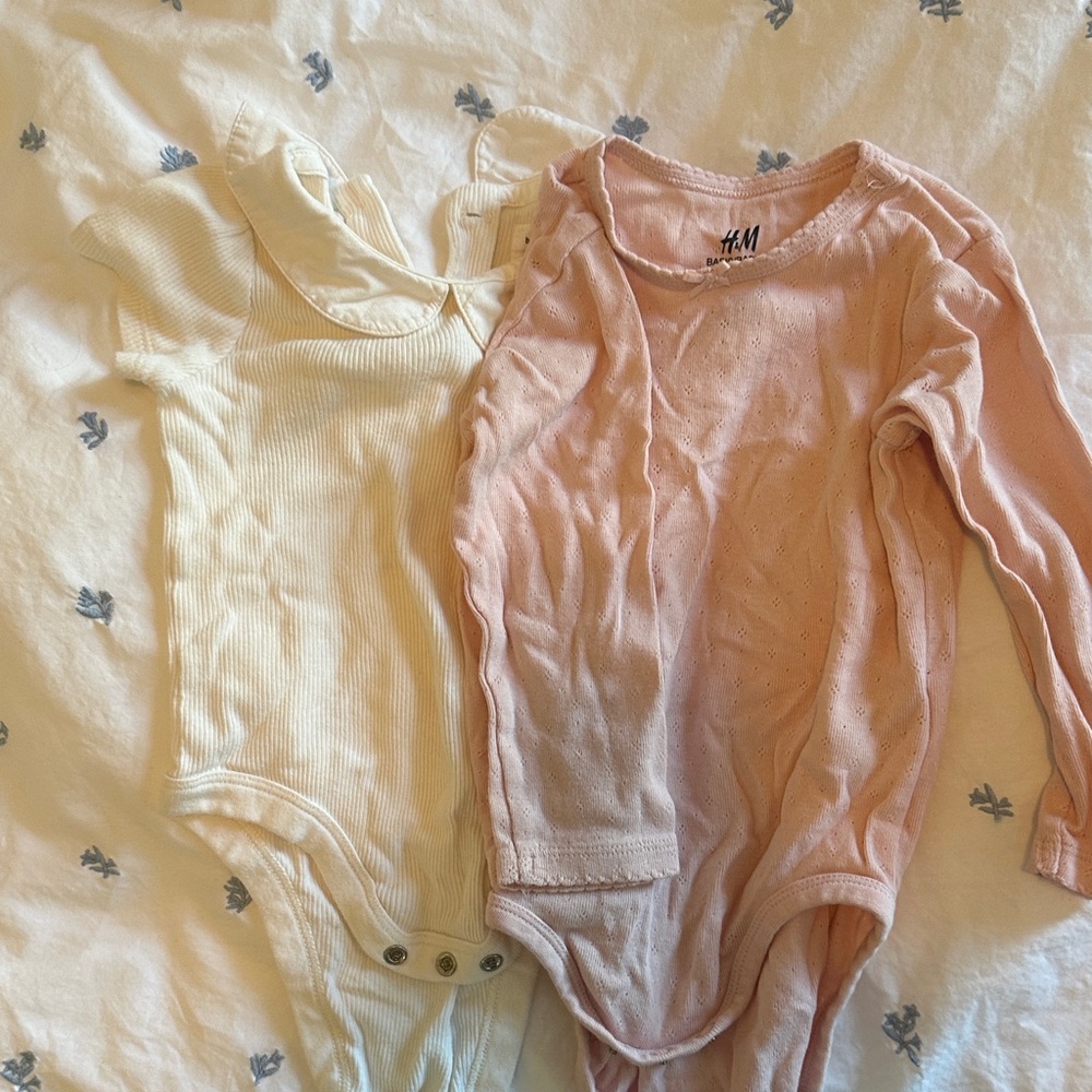 Gap and H&M Kids One Piece Set - Cream and Pink